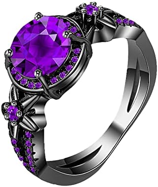 2023 Izvrsni ljubičasti cirkonski prsten za žene za angažman prsten nakit Pokloni prsten za dječaka