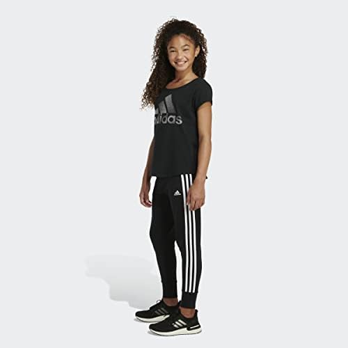 Adidas Girls '3-pruge pamučne joggere