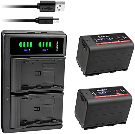 KASTAR BP-950G PRO LTD2 USB punjač za baterije Kompatibilan sa Canon XF205, XF300, XF305, XH-G1 HDV, XH-G1S, XH-G1S HD, XL-H1A, XL-H1S, XL-H1S HD, Crveni komudo 6k Digital Cinema Kamera