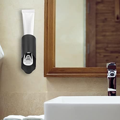 Cabilock 5sets Squeezer WC je montiran besplatni dispenzer za skladištenje Organizator uređaja za lice za lice zid u montiranim ekstruderima ekstrudirajući zid crni postolje za uštedu prostora kupatilo kupatilo