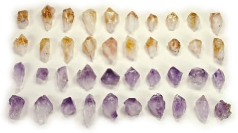 Hipnotic Gems Materijali: 10 kom. Ametist i citrine - male veličine - prekrasna skupština dragulja
