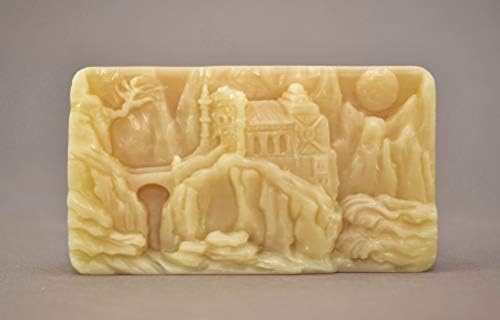 Dvorac Silikonski kalup sapun sa sapunom plaster voska resolna glina srednjovjekovna citadel tvrđava
