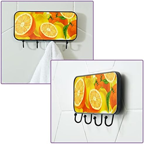 Držač ručnika Zidni nosač ručnika u kupaonici Decor Cathrobe Robe kaput odjeća akvarel limuni Lemons