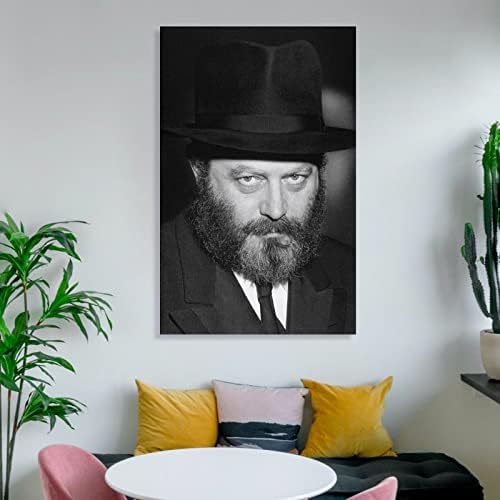 BLUDUG platno Print portret Poster Lubavitcher Rebbe Menachem Mendel Schneerson Poster platno slikarstvo zid