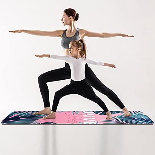 Siebzeh Tropical Leaves Premium Thick Yoga Mat Eco Friendly Rubber Health & amp; fitnes Non Slip Mat za sve vrste vježbe joge i pilatesa