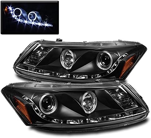 ZMAUTOPARTS za Honda Accord 4door Sedan Halo projektor LED DRL farovi lampa hrom L+R