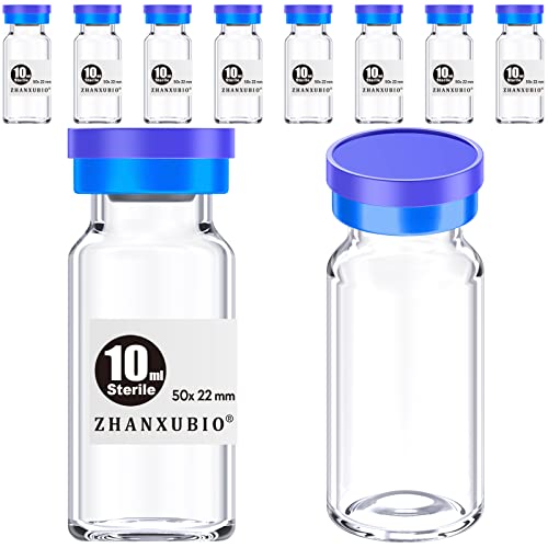 ZHANXUBIO sterilne prazne bočice sa Samoizlječivim priključkom za injekciju i aluminijskim plastičnim poklopcem, sterilno pakovanje