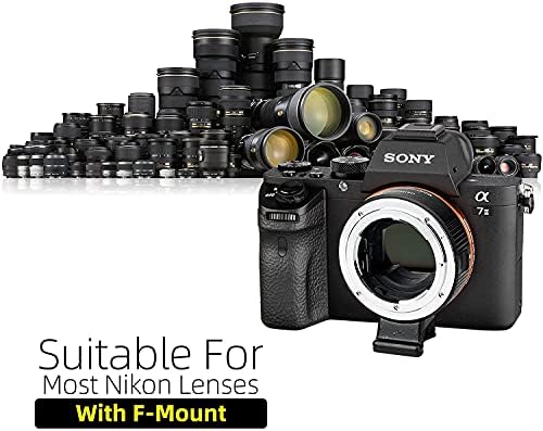 CANMEELUX NF-NEX objektiv nosač adaptera Kompatibilan je s Nikon F-mount objektivom u Sony A7 A7C