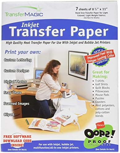 Transfer Magic Ink Jet Transfer papir-8-1 / 2 x11 7 / pkg