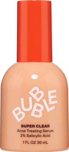 Bubble Skincare Super Clear 2% Serum salicilne kiseline Acne Treatment-Skvalansko ulje za umirivanje kože & amp; koloidna zobena kaša + ekstrakt kore vrbe Serum za smanjenje ulja i antioksidans neem semena ulja