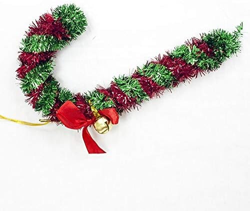 Xtyzil Božićna dekoracija stabla ZQ 2 kom božićno drvce Božićni bombonski kantu Zvoni Privjesak