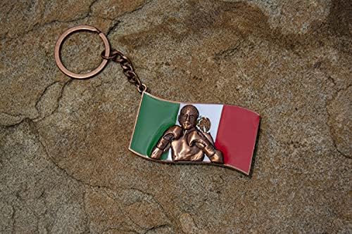 mma_merchandise Canelo Alvarez Keychain Saul Boxing Meksička zastava, višebojna, srednja