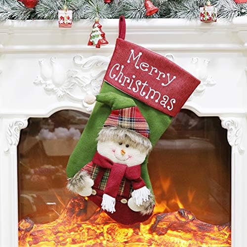 Valiclud Božićne čarape Xmas Tree Kamin Viseći ukrasi Bombos Pokloni torbe Božićna zabava Favori isporučuju