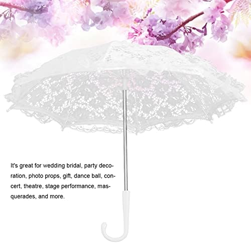 NATUDECO CASCE CREMIDERY kišobran Bridal Vjenčanje Kišobran Vintage Photo Read Kišobran za ukrase za zabave, koncerte, kazališta, Stage plesne emisije, Masquerade Partie