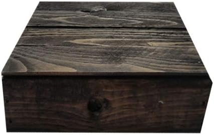 IGC vjenčani drveni / drveni stalak za torte / posluživanje-30 x 30 - ebanovina Crna uznemirena-dekorativna Vintage