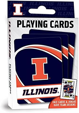Remek-djela porodične igre-NCAA Illinois Fighting Illini karte za igranje-zvanično licencirani špil