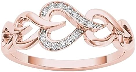 Prstenovi za vjenčanje i angažovanje Angažovanje Ženski prsten umetnuli zircon modni prsten za