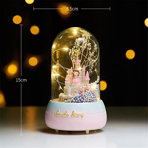Debela kristalna kugla LED glazbena kutija djevojka rođendan poklon kuće ukras dječje princeze djevojka ples