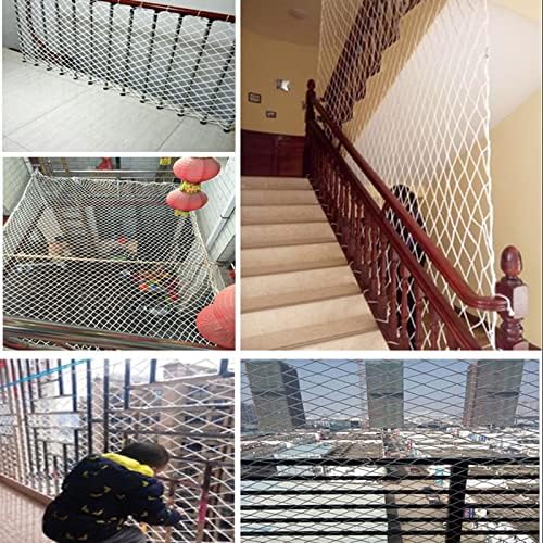 CHINLIFE pet Toy sigurnosna mreža protiv pada najlonska zaštitna mreža za kućne ljubimce za dvorišta Dječija ograda stepenice balkonska zaštitna mreža, Prilagodljiva)