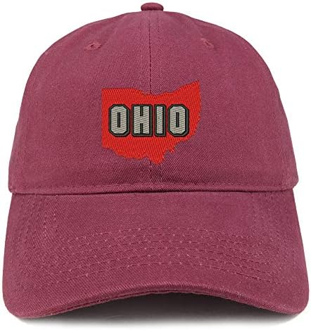 Trendy Prodavnica Odjeće Ohio State Vezeni Nestrukturirani Pamučni Tata Šešir