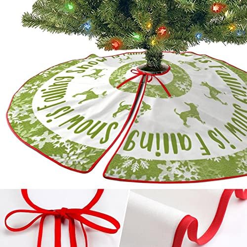 Božićni pas Silhouette Božićna suknja, 30 x 30 sretan Božićni Xmas ukrasi mat, božićna stablo baza