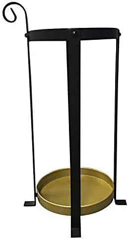 Štandovi za kišobran LXDZXY, okrugli metalni kišobran stalak sa kapljicom, vodootporni i zaštićeni od puštanja, držač kišobrana za kućni uredski hodnik Patio Décor, crni + gold sudoper