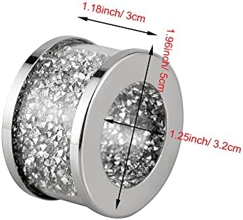 Feyarl Sparkly Salven prstenovi Kristalni drobljeni dijamantski držači salveta set 4pcs poklon vjenčani obiteljski