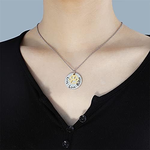 Personalizirana ogrlica za spašavanje uživo za vlasnika kućnih ljubimaca,ogrlica za kućne ljubimce od nehrđajućeg