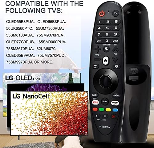 UNIPLAY AN-MR18BA čarobni daljinac zamijenjen je za LG TV an-MR18BA an-MR19BA an-MR600G an-MR650
