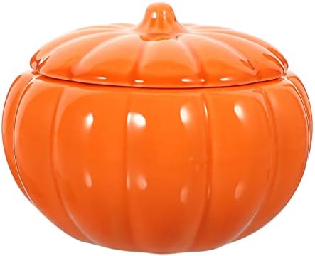 TOPBATHY Ceramic Pumpkin Decor halloween candy Bowl sa poklopcem: Pumpkin candy Holder Candy Buffet kutija za