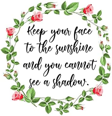 Držite lice prema Suncu i ne možete vidjeti sjenku. Zidne umjetničke naljepnice prilagođene Vanjske zidne naljepnice
