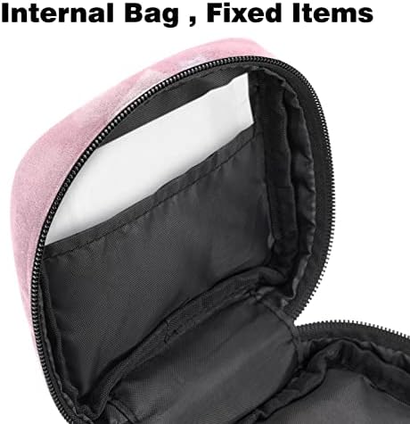 ORYUEKAN torba za čuvanje higijenskih uložaka, torbica za menstrualnu čašicu, prijenosni higijenski ulošci za odlaganje ženskih torbi za prvu menstruaciju za djevojčice žene dame, Pink Stars Lovely Christmas
