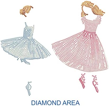 Diamond Dotz Diamond Art Box balet BAB, roze, plava