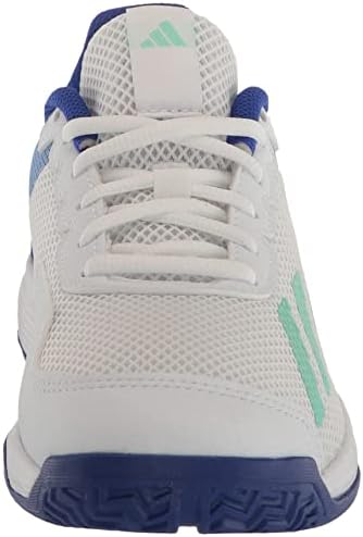 Adidas CourtFlash teniska cipela, bijela / pulsna metvica / lucidna plava, 12.5 US unisex malog djeteta