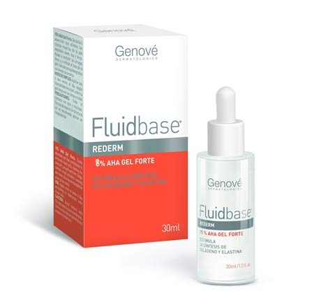 GENOVÉ Fluidbase Gel Forte 8% AHA 30ml-Njega lica-idealno-vlaži i minimizira mrtve ćelije kože-bogate AHA-vraća prirodnu glatkoću - kože sa viškom keratinizacije - mlečna kiselina