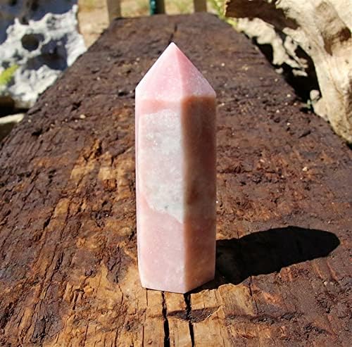 Beflap Natural Pink Pink Opal Kvarc Crystal Point Pink Aragonite Jednokratni toranj drago kamenje prekrasan kristalni kristal