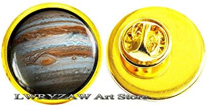 Jupiter Pin, Jupiter Brooch, Jupiter nakit, Galaxy univerzum Space Planet Brooch, M67