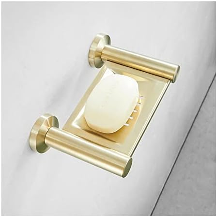 TBFL suđe sa sapunom, držač sapuna od nehrđajućeg čelika sa drenažom, zidna sapunica za tuširanje posuda za kupaonicu, rupa ugradnja rupa, četkano zlato