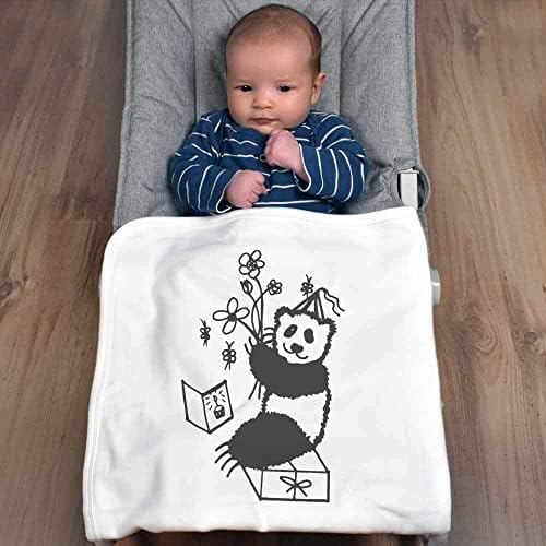 Azeeda 'Rođendan Panda' Pamučna beba / šal