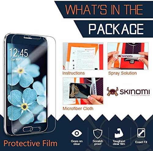 Skinomi zaštitnik kože za cijelo tijelo kompatibilan sa Samsung Galaxy A70 TechSkin potpuna pokrivenost Clear HD Film