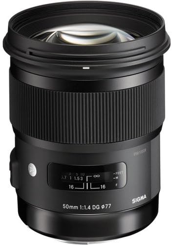 Sigma 50mm F / 1.4 DG HSM Art objektiv za Nikon F 311306 Mega paket sa teleopnim i širokim kutnim objektivima,