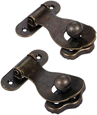 Sigurnosna hasp Lock 2pcs Vintage Latch Clasps Lock Antique Metal nakit kutija za lokovni okvir Zaključana