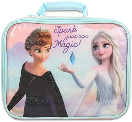Fast Forward Disney smrznuti ruksak i set torbi za ručak - Disney školski paket sa 16 inčnim smrznutim ruksakom, izolovana kutija za ručak, flaša za vodu, naljepnice i još mnogo toga