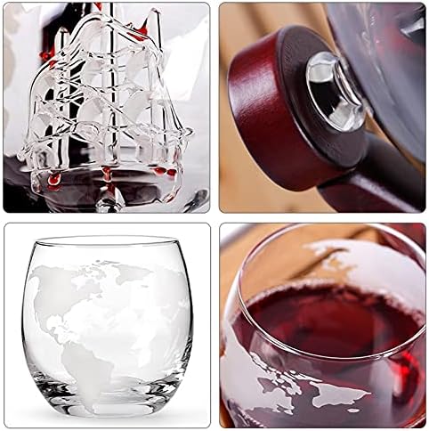 Višenamjenski Dekanteri Za Viski Za Višekratnu Upotrebu Prozirna Boca Globus Wine Glass Set Jedrilica