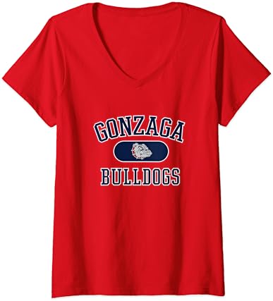 Žene Gonzaga Bulldogs Varsity crvena zvanično licencirana majica V-izrez