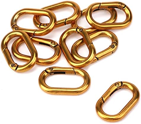 Tighall Spring Ovel Rings Metal Spring Snap Clip Okrugli ključevi Key Key prsten za prsten za tablice za torbe,