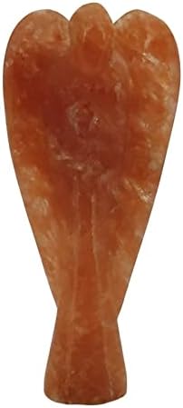 Sharvgun ručno zakrivljeno med anketa Gemstone Pocket Guardian Angel Figurine 3 visoki iscjeljujući kristalni naboj anđeo reiki poklon sa torbom