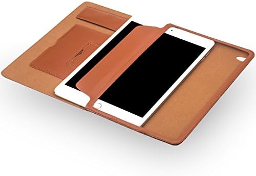 iPad Mini 4 futrola, puna zrna koža tanak pametni poklopac za Apple iPad mini4, smeđe