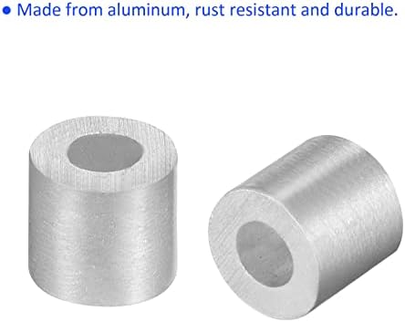 M METERXITY 20 pakovanje aluminijumske petlje za presovanje rukav Oval - 3mm žičani užad za pričvršćivanje Prijavite se za baštensku ogradu