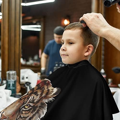 Tiger Head Barber Cape Professional Frizura pregača Slatka rezanje kose Cape za dječake Djevojke